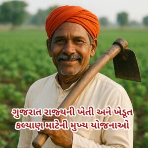 ગુજરાત રાજ્યની ખેતી અને ખેડૂત કલ્યાણ માટેની મુખ્ય…